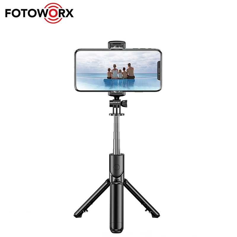Fotoworx Selfie Stick Mini Tripod with Fill Light for Selfie Live Streaming