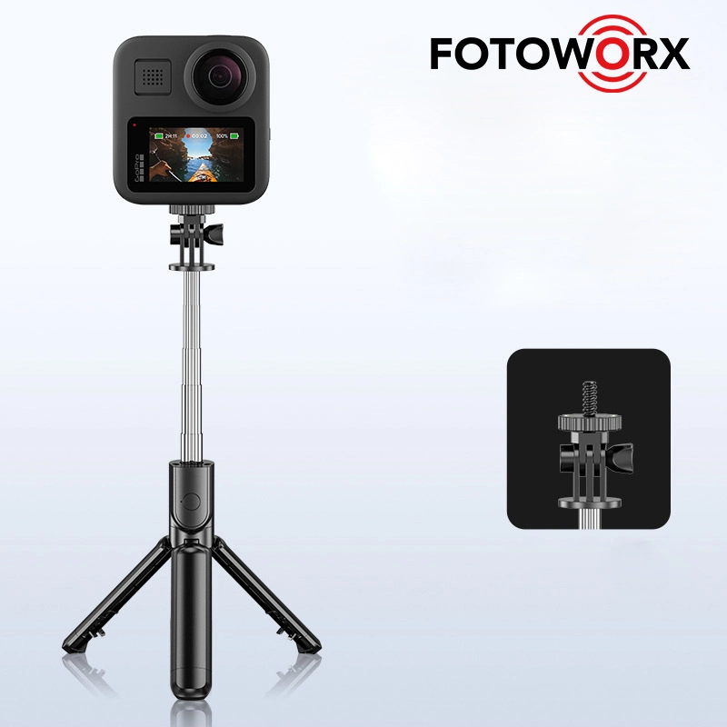 Fotoworx Selfie Stick Mini Tripod with Fill Light for Selfie Live Streaming