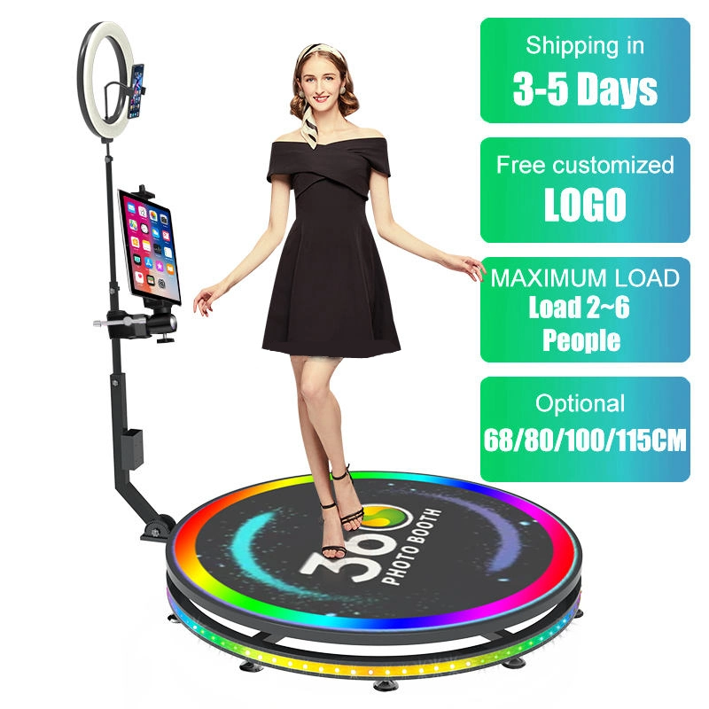 360 Rotation Auto Live Video Shooting Booth 360 Rotating Light Photo Video Booth Photo Booth