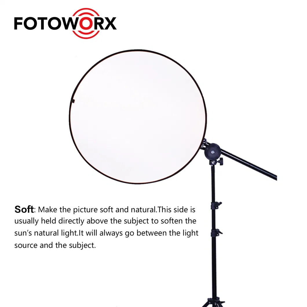 5-in-1 Portable Collapsible Round Multi-Disc Photography Light Reflector