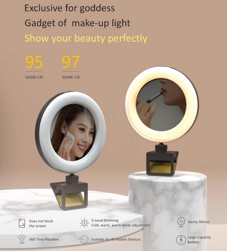 Small Photography Selfie Fill Lights for Laptop Monitor Ring Light and Computer LED Ring Light
