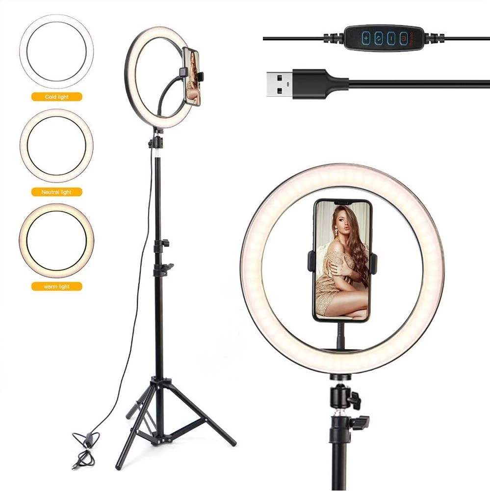 10inch LED Photography Selfie Ring Light