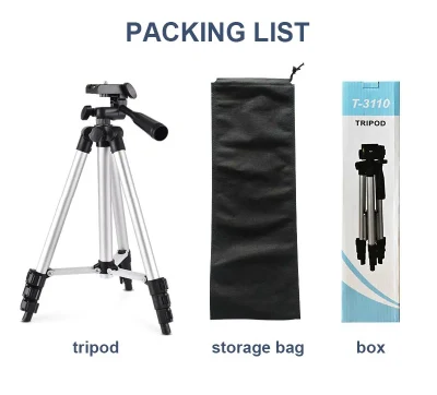 3110 Camera Tripod Mobile Phone Tripod Stand for Ringlight Panel Light Photography Photo Video Live Streaming